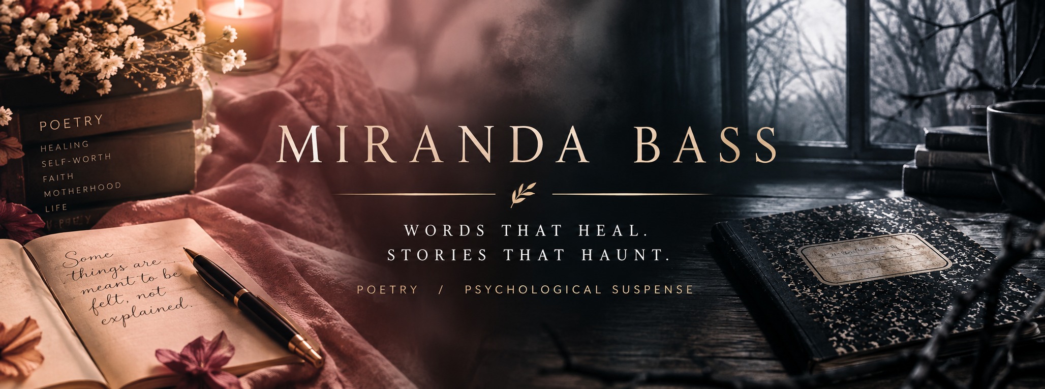 Books by Miranda Bass — Words that heal. Stories that haunt.