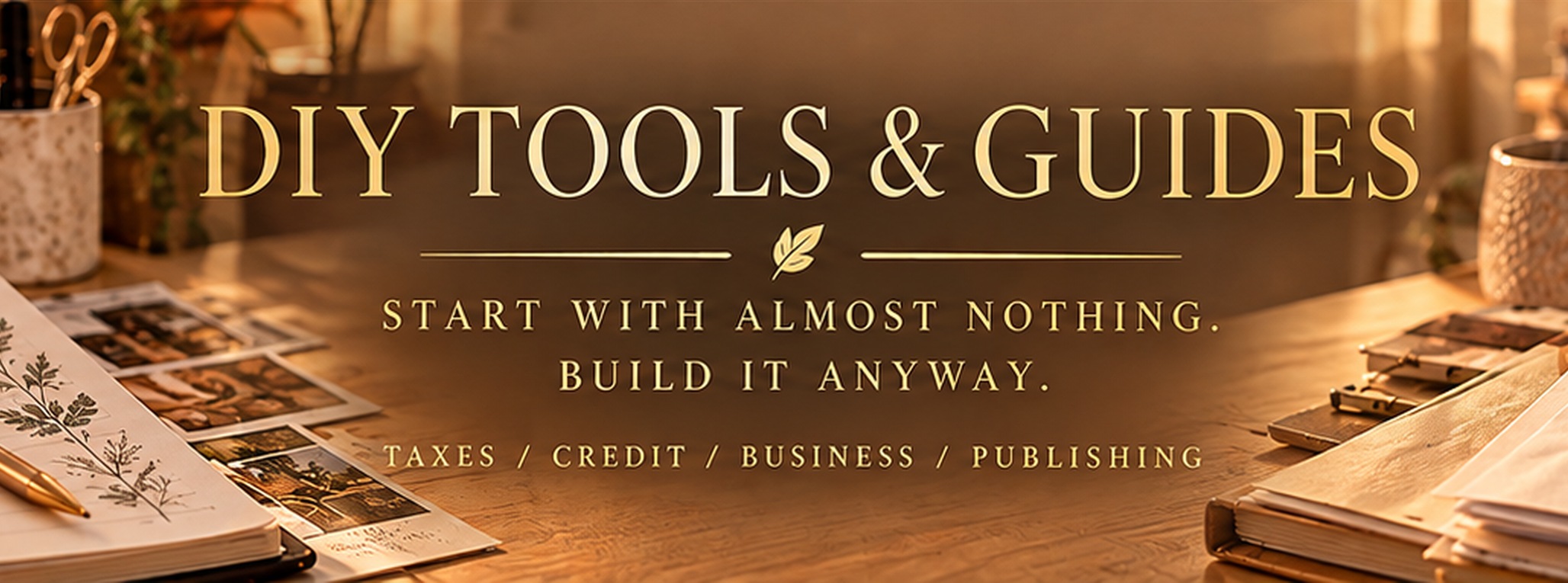 DIY Tools & Guides — Start with almost nothing. Build it anyway.